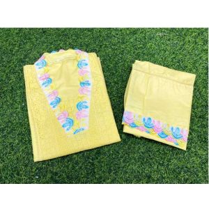 Coton Indian Chiken Rongdhonu 2 Pis Khaki
