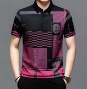 Premium Version Half Sleeve Polo Shirt Hot Pink