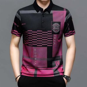 Premium Version Half Sleeve Polo Shirt Hot Pink
