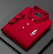 Super Premium Half Sleeve Polo Shirt Crimson
