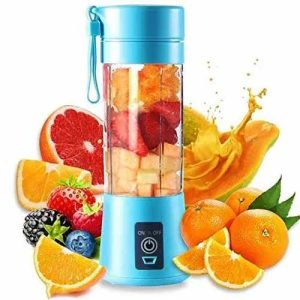 Portable Blender, Personal Mini Bottle Travel Electric Smoothie Blender Maker Fruit Juicer Cup, with 13oz Bottles FI